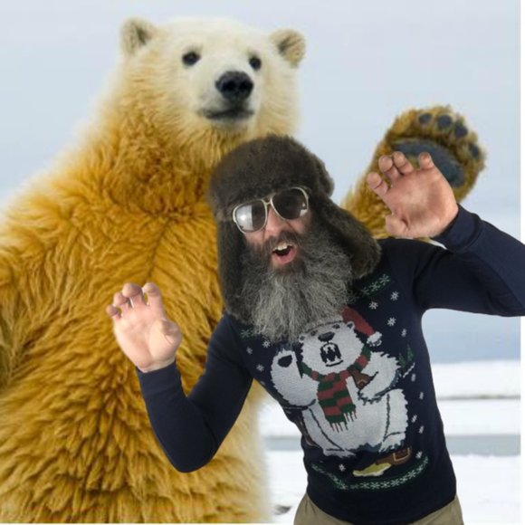 Unknown Other - Drunk Polar Bear Christmas Thermal Long Sleeve